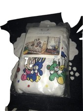 Vtg Disney Babies Dundee Crib Skirt Dust 10 In Ruffle USA made Minnie Mickey