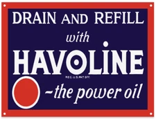 Havoline oil Sign Turbo Truck Mechanic Garage Repair Shop 9x12 50036