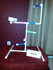 pvc parrot play gym