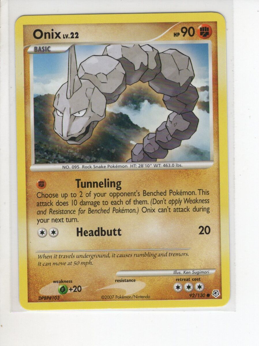 Onix - Diamond & Pearl #92 Pokemon Card