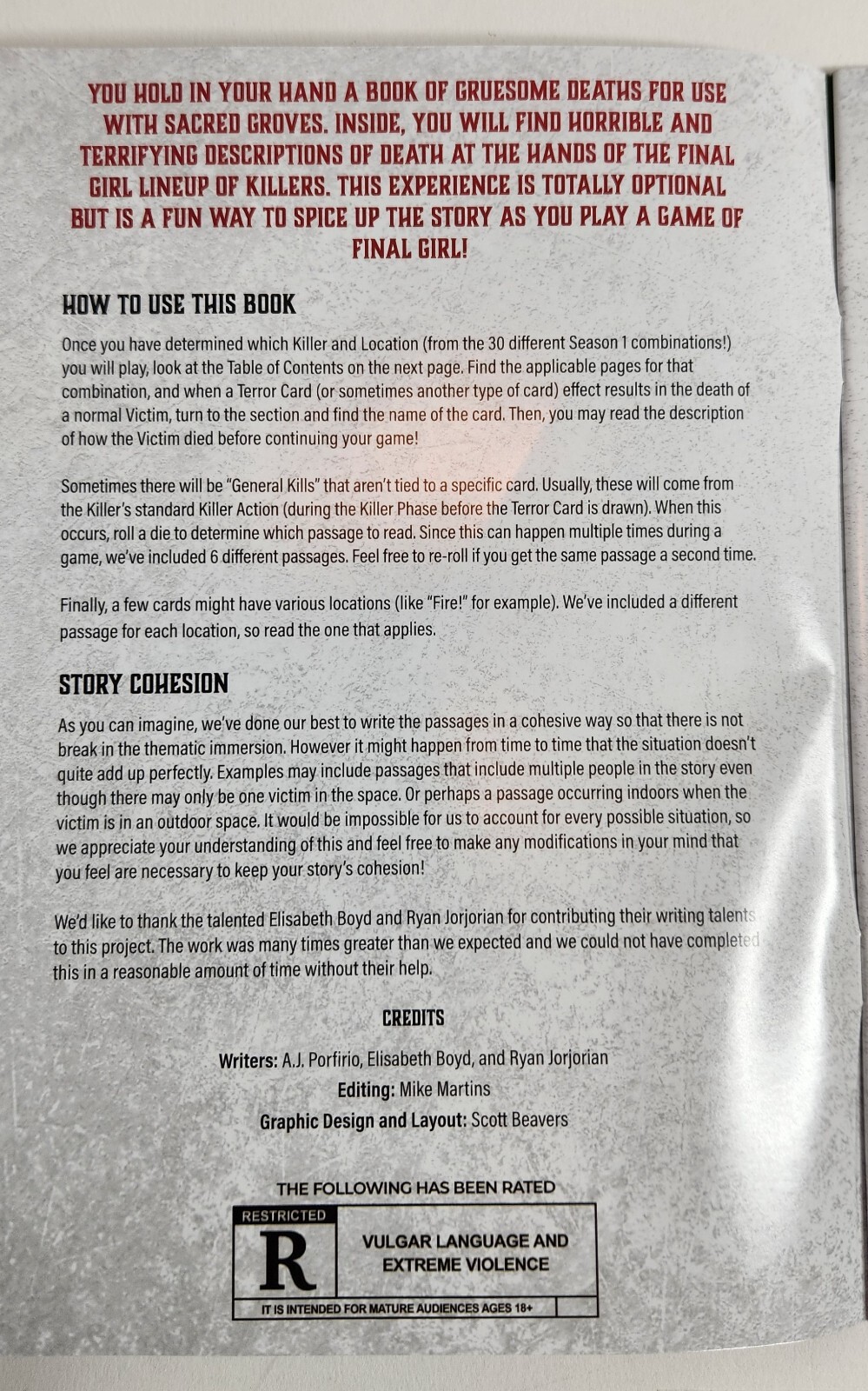 Final Girl Epic AllIn WAVE 1 + 2 Kickstarter Van Ryder Games SEALED