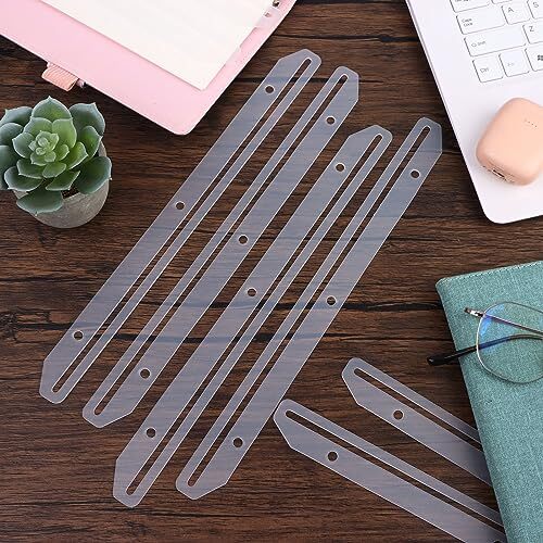 100Pcs 3 Hole Punched Magazine Holder Insert Strips for File Book Paper Magazine - Picture 2 of 7