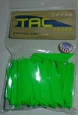 @NEW@ 36- TAC Vanes Driver 225! Green 2.25" MADE IN THE USA