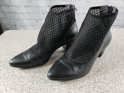 Lori Goldstein - LOGO Collection Bootie with Sock Detail - Black - Size 8 M