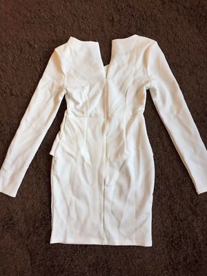 womens white peplum dress Peplum White Dresses