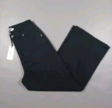 The Reset R Label Pants Womens 26x26 Black Wode Leg Cropped Lightweight New
