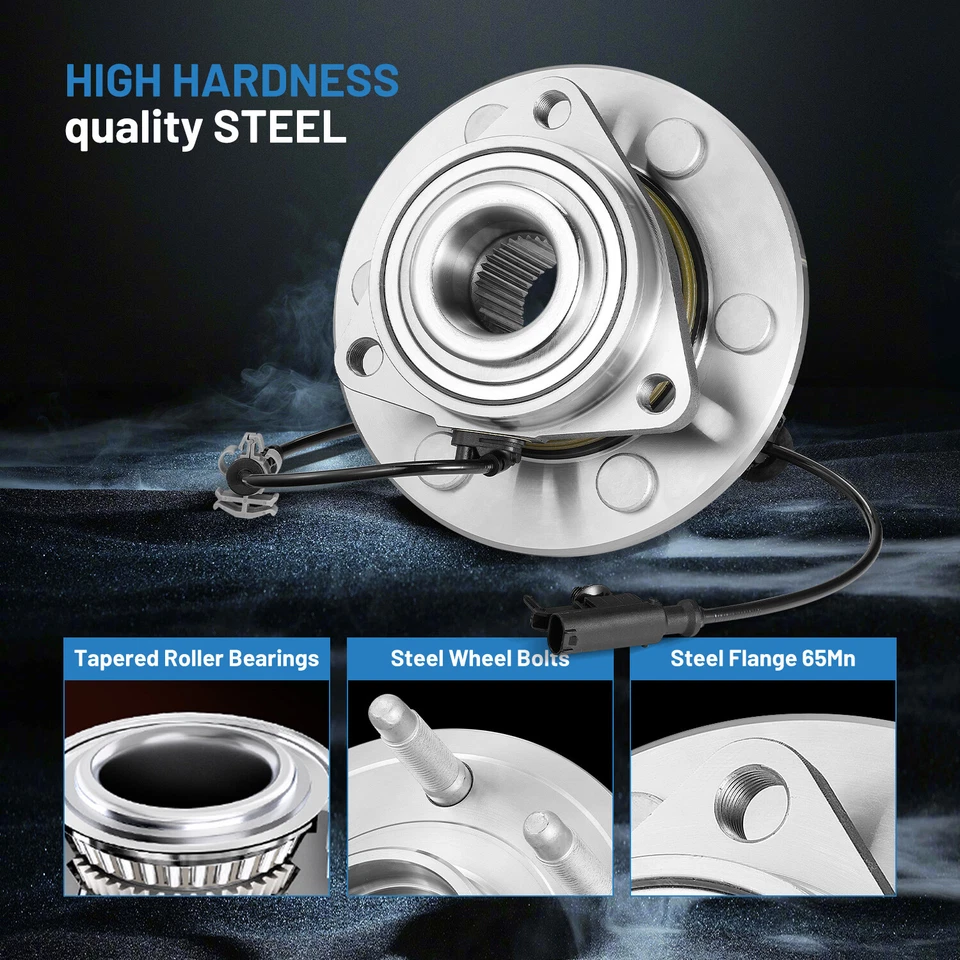 4WD 515096 Wheel Bearing and Hub Assembly for 07-13 Chevy Tahoe 5.3L 6.0L 6.2L Foto 4 de 4