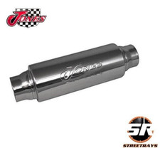 Jones Exhaust 304 Stainless Steel Jr20 14 Turbine Resonator 2 Inlet 2 Outlet