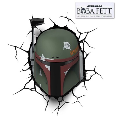 Star Wars 3D FX Deco LED Night Light Boba Fett Wall Decoration Nachtlicht Lampe