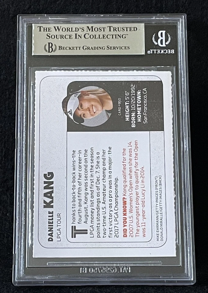 DANIELLE KANG ROOKIE RARE USA MINT Sports Illustrated SI For Kids LPGA BGS 9 - Image 2 of 3