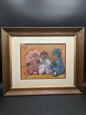 Three Monkeys  See No Evil, Speak, Hear  Signed By Lee Collins Art Nursery Print