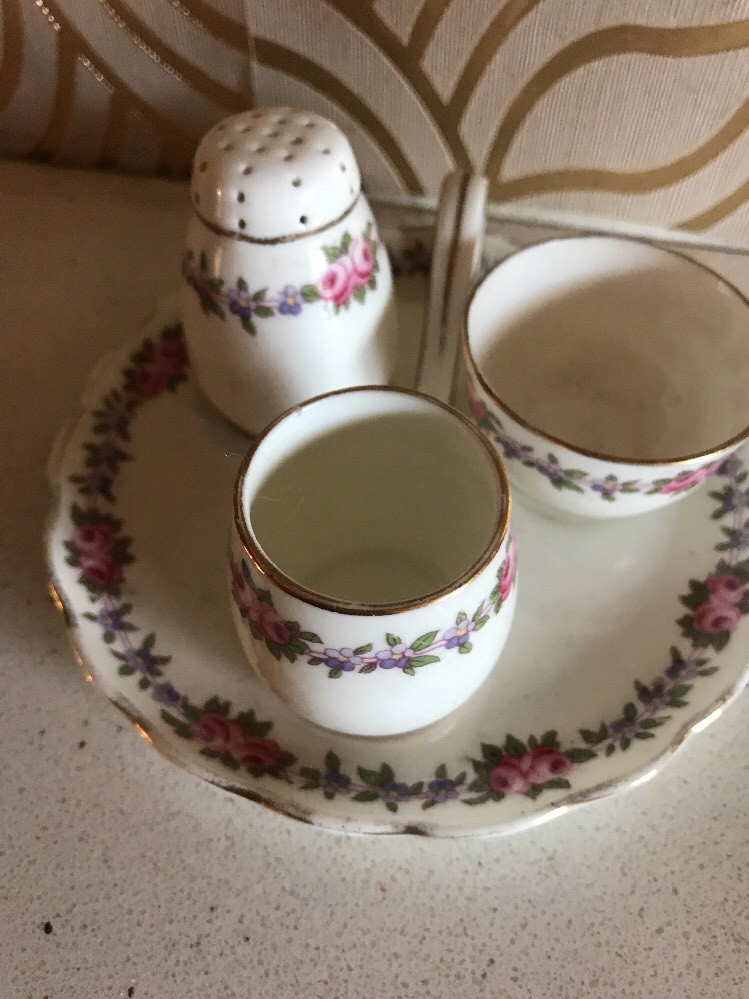 Beautiful Edwardian Aynsley China Cruet Set eBay