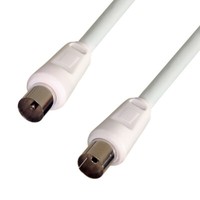Antennen Kabel 5 M Weiß 100Db Koax Tv Bk Anschluss Koaxial 75Ohm RG59