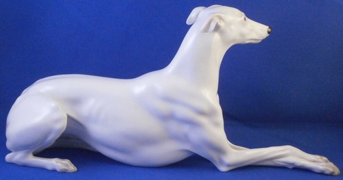 Augarten Porcelain Greyhound Dog Figurine Figure Porzellan Hund Figur Vienna - Picture 6 of 10