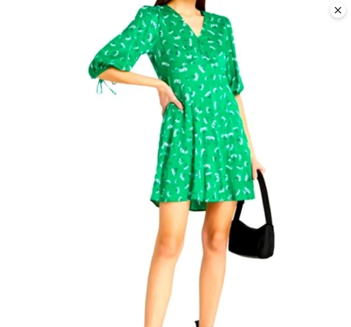 maje green floral dress Trina Turk Women's Opponent Shirt Dress in Limone Print size Medium main image 1