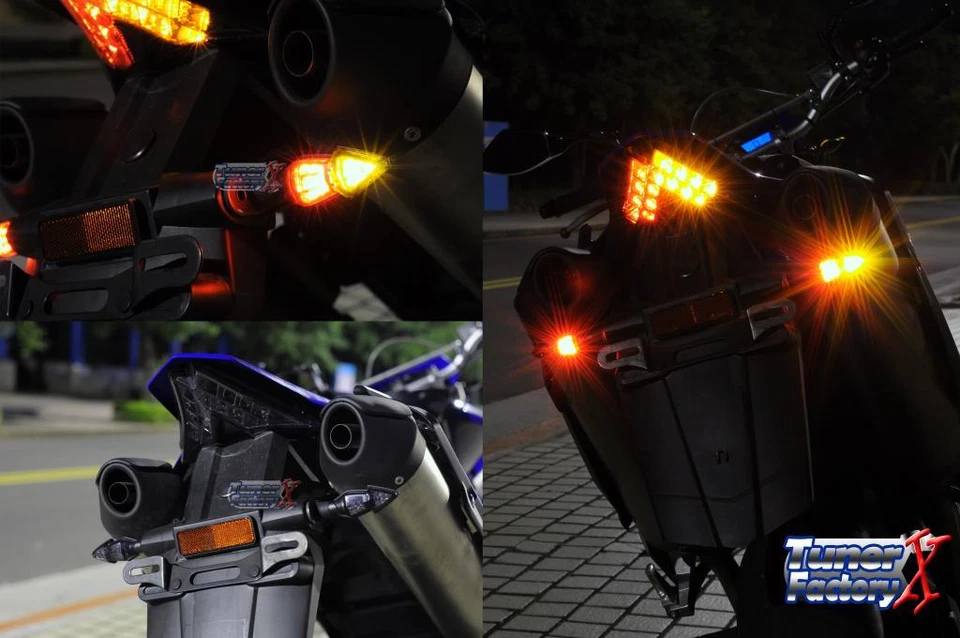 Luz de freno trasera roja universal FIT SUZUKI con indicadores de señales de giro Foto 2 de 3