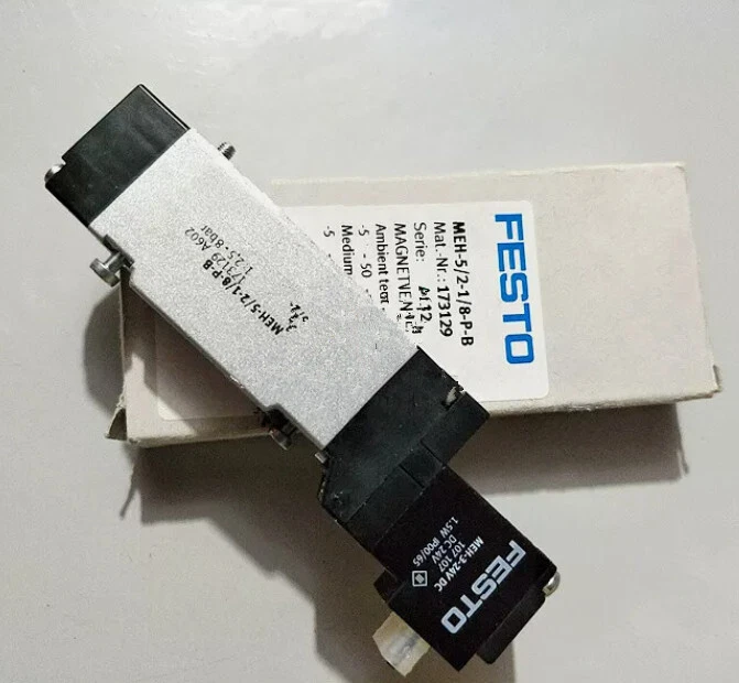 1X Solenoid Valve MEBH-5/2-1/8-P-B-110AC 173057 1X Solenoid Valve MEBH-5/2-1/8-P-B-110AC 173057