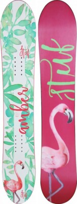 New $275 Stuf ''Amber'' Snowboard 130cm, rocker ride,  Bindings also available