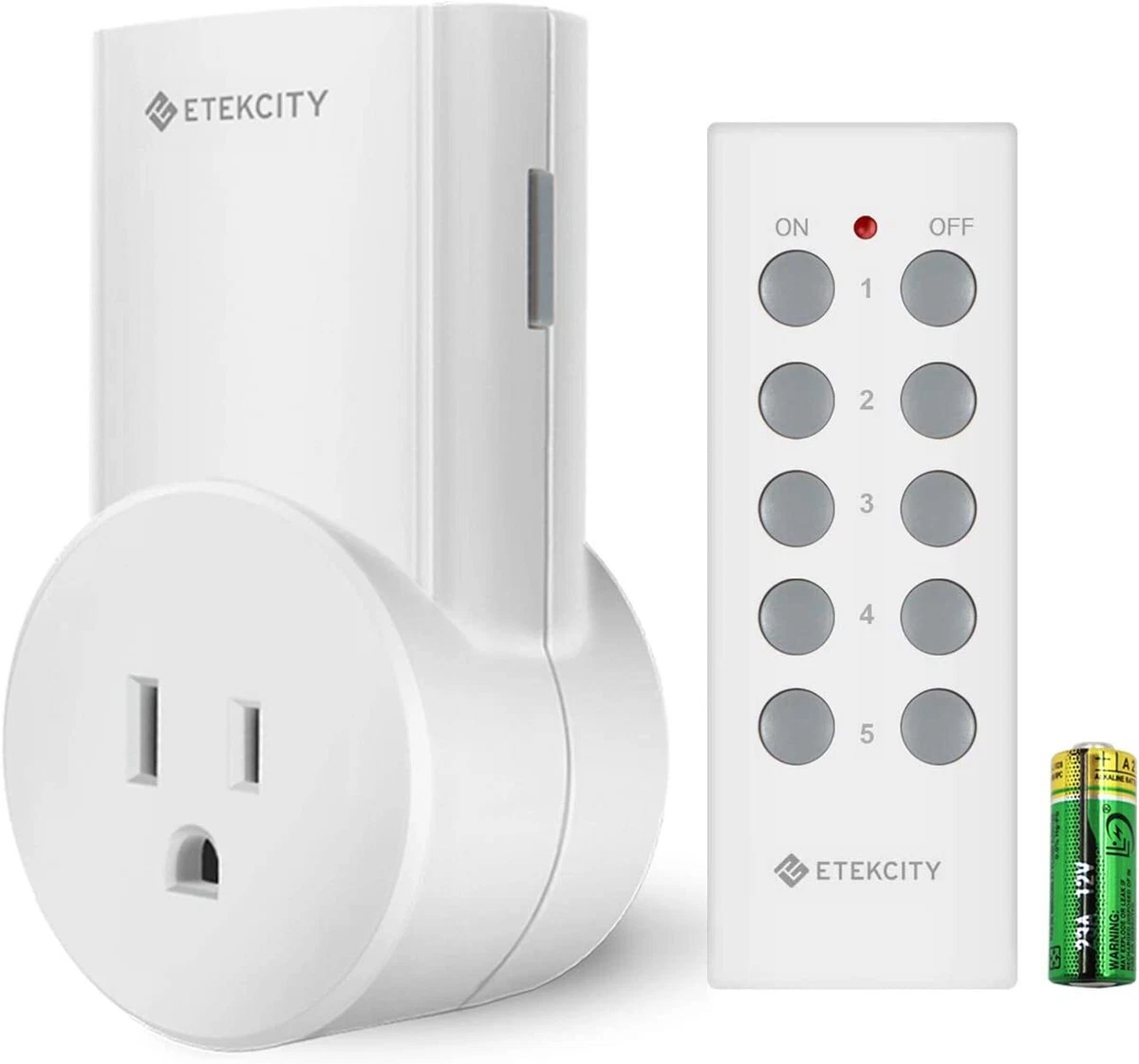 Etekcity Upgraded Wireless Remote Control Electrical Outlet Switch