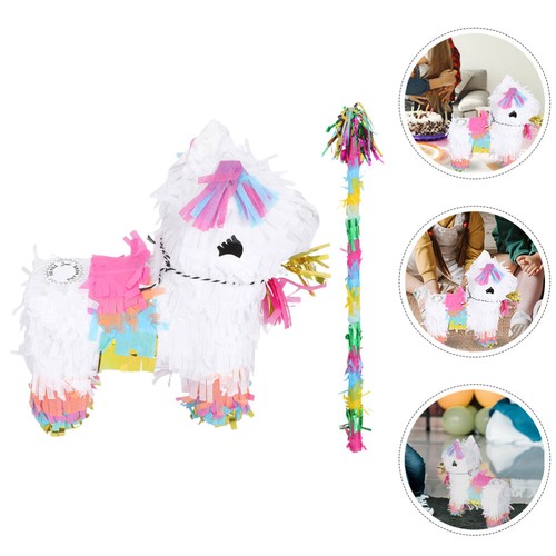 1 Satz Alpaka-Pinata-Fußball-Pinata für Geburtstagsfeier mit Stick-Partyzubehör - Bild 4 von 12