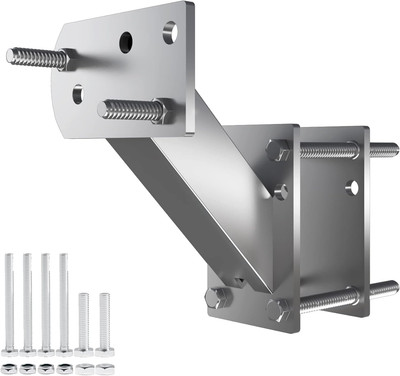 Spare Tire Mount Bracket for Trailer, 120LBS, Fits 4 & 5 Lug Wheels, Various Bol