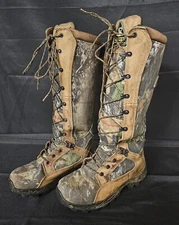 Rocky Men's 1570, 16" Pro-Light Camo Waterproof Snake Hunting Boots Size 5