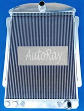 Custom Full Aluminum Radiator for Chevy Car Street Rod 40-41 2 Row AT 1940 1941