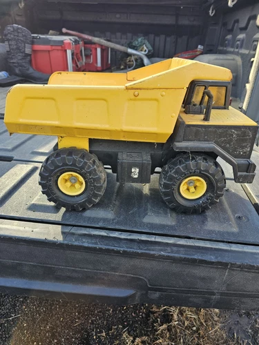 Vintage Tonka Mighty 768 Metal Large 17" Dump Truck 1999 Hasbro - XMB 975 Tires
