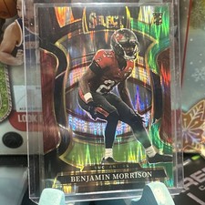 2025 Panini Select - Concourse Benjamin Morrison #39 Green & Red Shock Prizm...