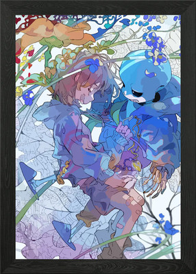 Undertale gerahmtes Wandbild Poster Leinwanddruck Bild