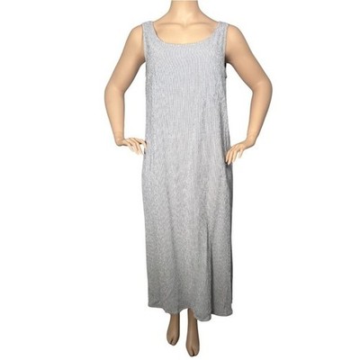 chinese dress ladies Finley Washed Linen Beverly Long Shift Dress Fresh Blue / S
