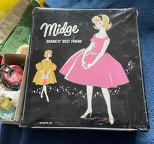 Vintage Mattel Barbie Midge Case - Outfits  Accessories  1966 Barbie