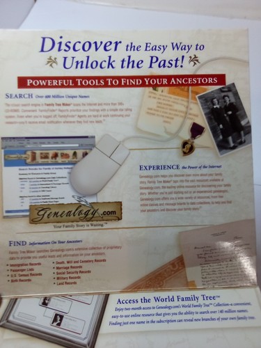 Family Tree Maker Collectors Edit V 9 RARE CD-ROM relations history genealogy - Bild 7 von 22