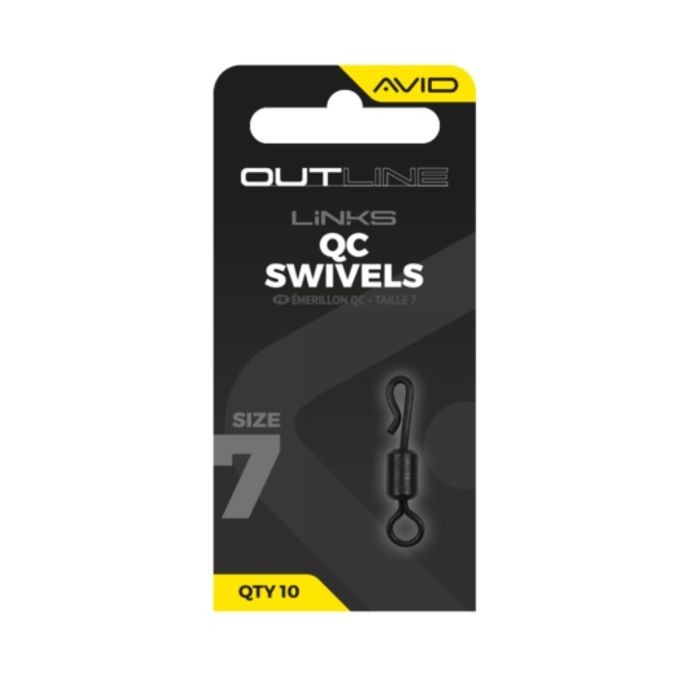 Avid Outline QC Swivel - Size 7 - Carp Fishing Terminal Tackle