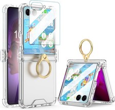 Case for Galaxy Z Flip 8 with Screen Protector Hinge Protection Clear