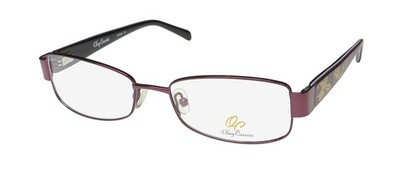 NEW OLEG CASSINI OCO 344 GLASSES PURPLE 513 FULL-RIM METAL & PLASTIC 52-17-135