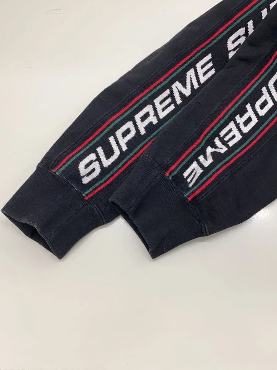 Felpa con cappuccio SUPREME cotone BLK testo costina con cappuccio usata