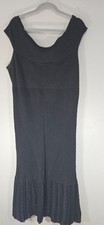 Torrid BLACK SWEATER TRUMPET MIDI DRESS Bodycon Textured Plus Size 4 4x BM