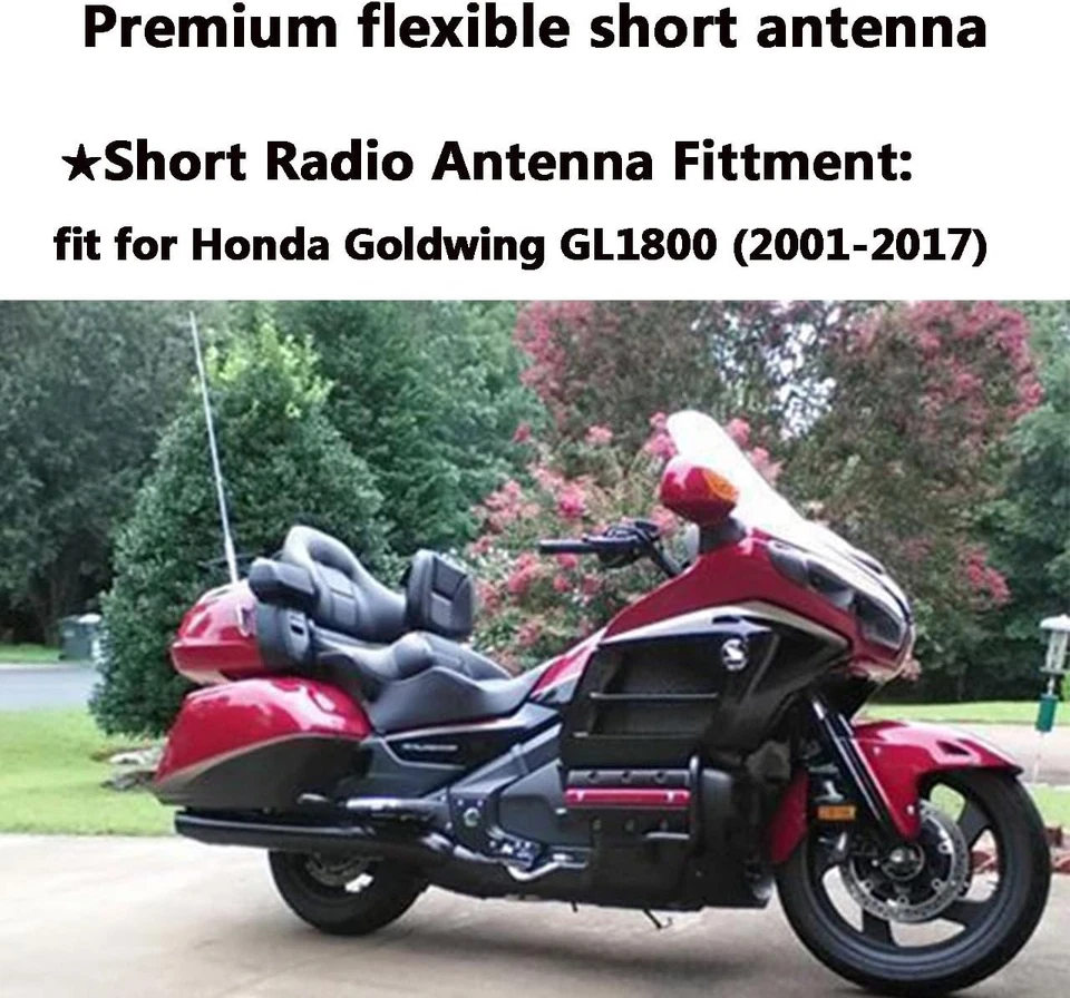 Motorcycle Short Antenna Fit for Honda Goldwing GL1800 (2001-2017) | F6B (2013-2 - Image 4 of 4