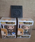 Funko Pop! Rocks: Kurt Cobain #65 & #67 FYE Exclusive Vinyl Figures, Protectors
