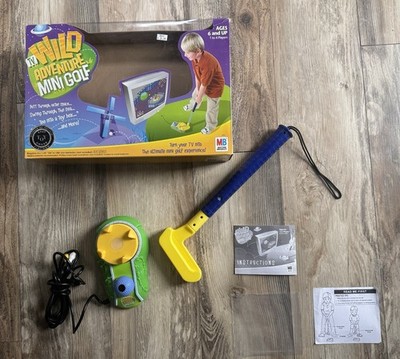 2005 Hasbro TV Wild Adventure Mini Golf Plug & Play w/Putter, Box   & Manual!!