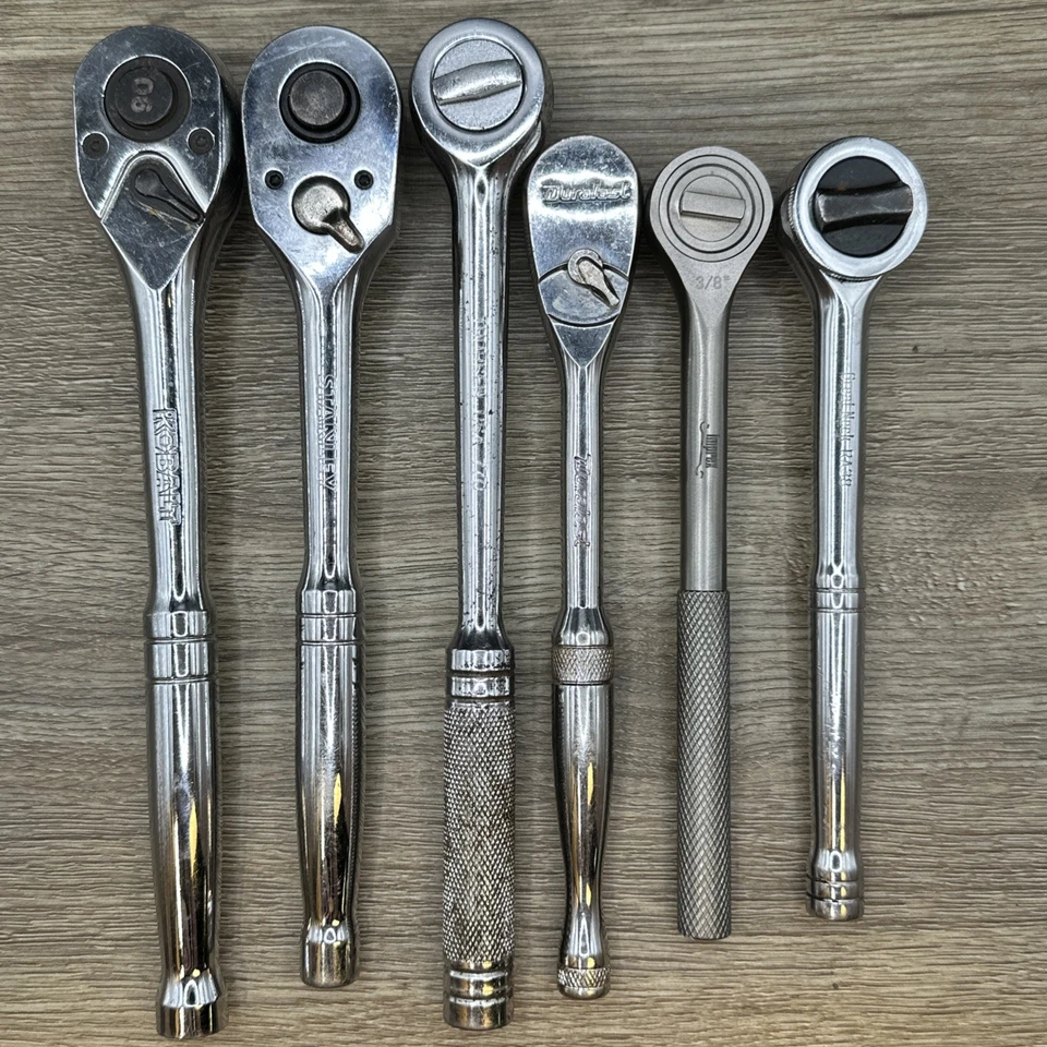 Lot Of 6 Ratchets Socket Wrenches Duralast Kobalt Thorsen USA Imprex China - Image 2 of 2