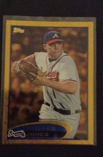 2012 Topps - Chipper Jones #305 Gold Sparkle