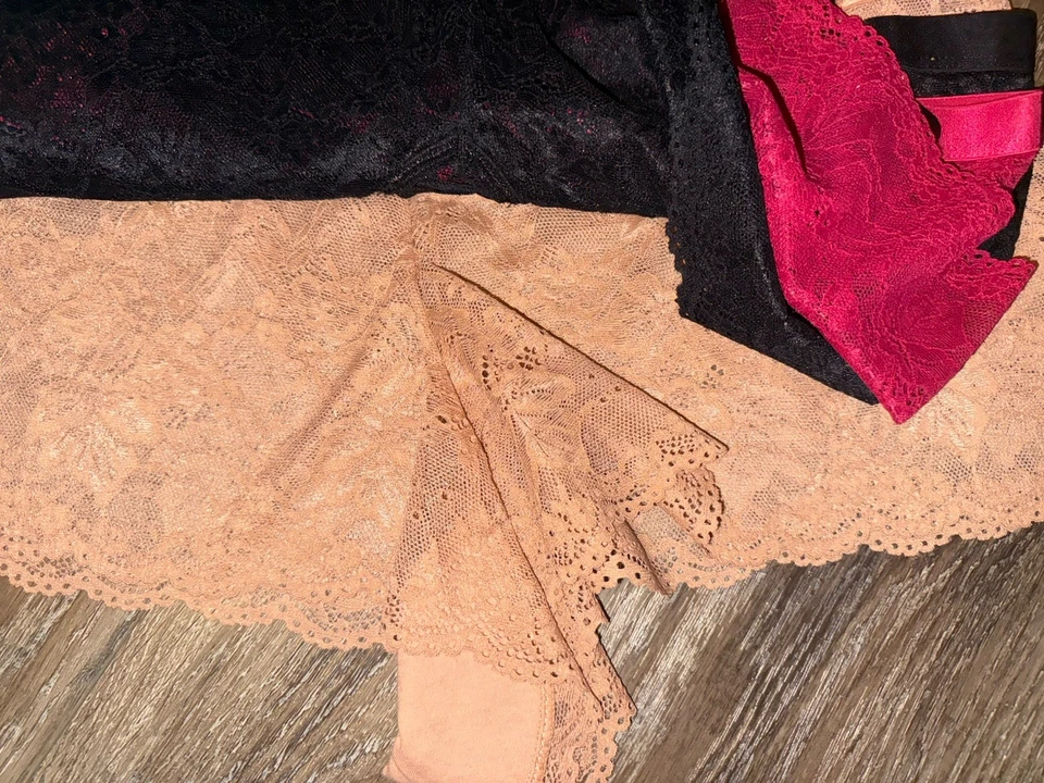 Fredericks Of Hollywood Women's Boyshort Underwear Panties 3-Pair All Lace ~ 3XL - Image 3 of 4