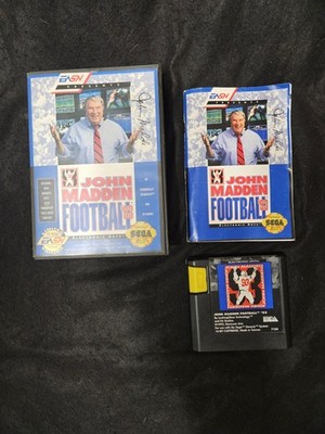 JOHN MADDEN FOOTBALL 93 FIRST ROUND LIMITED EDITION SEGA GENESIS COMPLETE TESTED