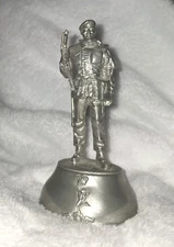 Chas C. Stadden Vintage Pewter Military Figure