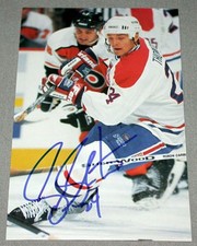 Original NHL Montreal Canadiens Scott Thornton Signed Postcard