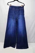 NWT ME  EM Palazzo Travel Jean Dark Blue Wash Size 26