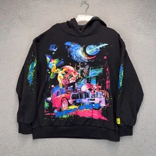 Juice WRLD Vlone Hoodie Sweatshirt Mens Large Black Cosmic 999 Legends Never