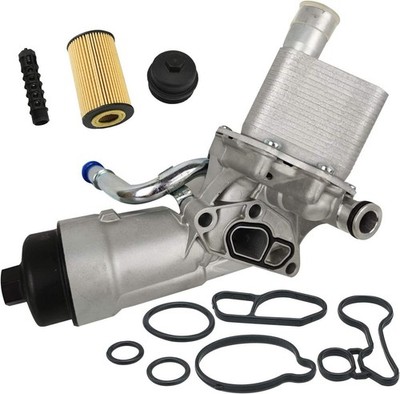 Oil Cooler Filter Housing Assembly for Chevy Cruze Sonic Trax Buick Encore 1.4L